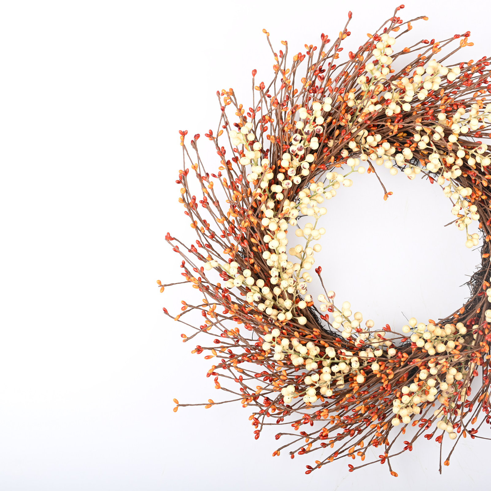 Primrue 22" Handcrafted Berry Wreath