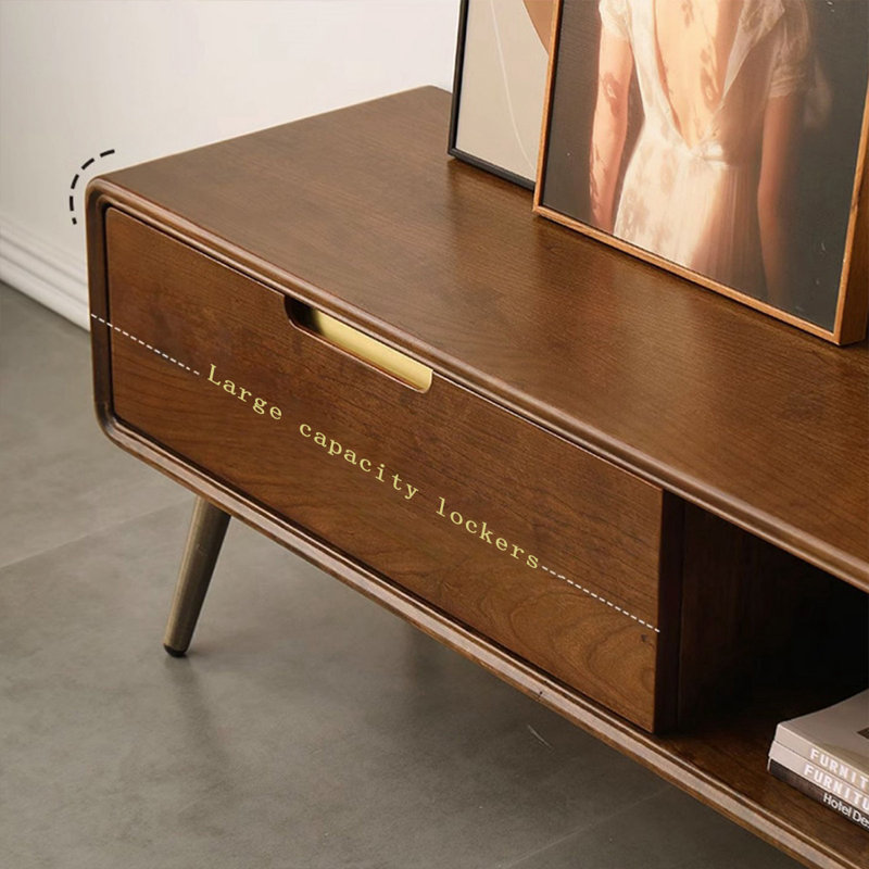 Modern Walnut Solid Wood TV Stands