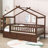 Heulwen Two Drawers Wooden House Bed-1726847287-1726847273
