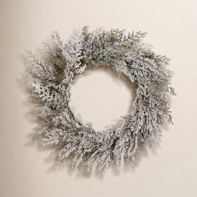 24'' Faux Cedar Wreath
