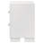 Copper White 2-Drawer Rectangular Nightstand With Bar Handle Pulls-290898587