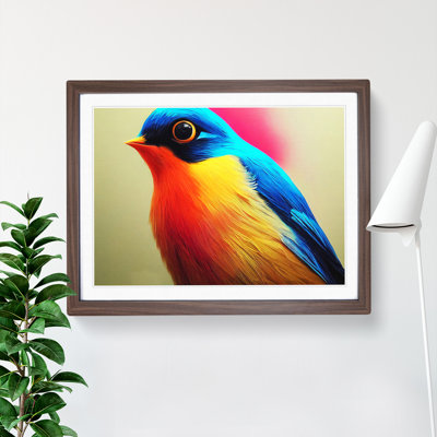 Seductive Robin Bird - Single Picture Frame Print