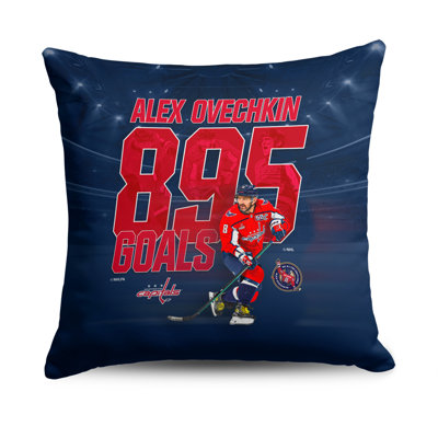 Coussin décoratif NHL Washington Capitals - 18 x 18 pouces - Cadeau de fan de hockey, souvenirs sportifs