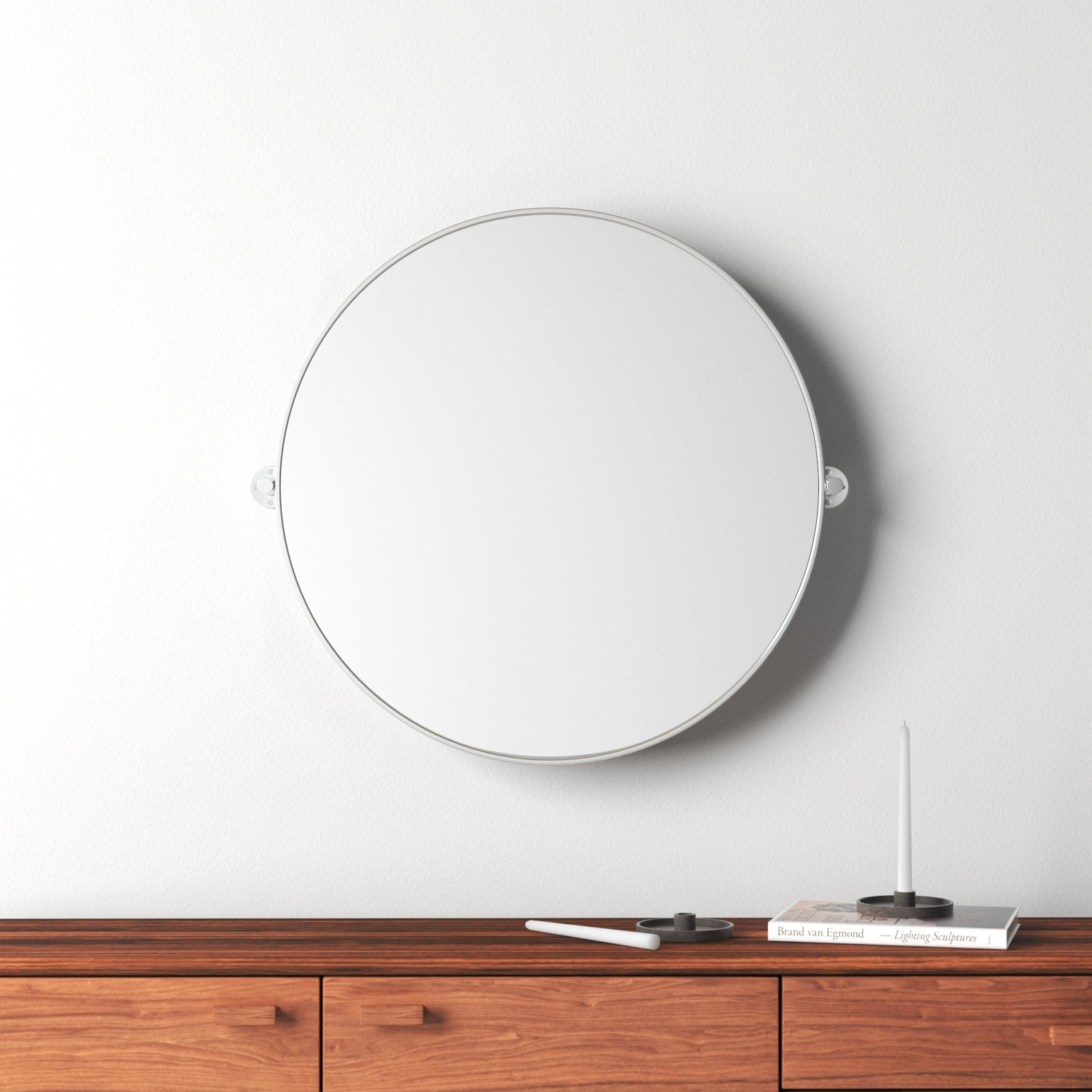 Evvie 36" Accent Mirror, Silver
