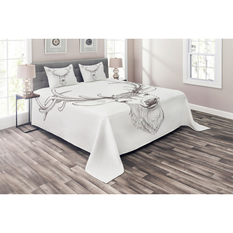 Rustic Coverlet, King Bedspread + 2 Shams