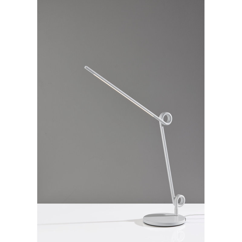 Lampe de bureau à DEL avec nœuds, Blanc, Blanc
