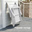 Chaise Adirondack pliante en PEHD avec repose-pieds rétractable, chaise de patio réglable toutes saisons à 3 positions pour terrasse-1106425833