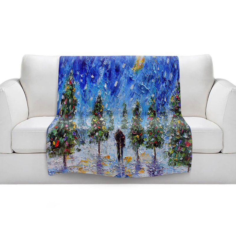 Couverture de noël sherpa doux amour, l 51 po x L 60 po