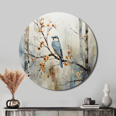 Emert - Floral Round Metal Art