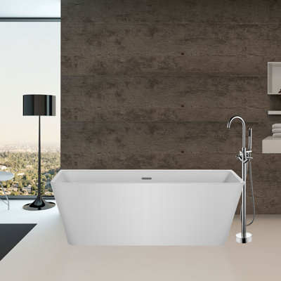 67'' x 31'' Freestanding Soaking Plastic / Acrylic Bathtub