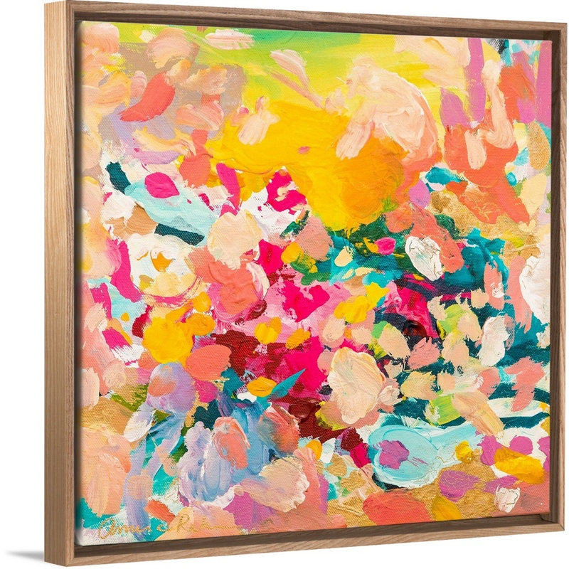 «Hopeless Romantic» par Amira Rahim, reproduction sur toile, Toile naturelle avec cadre flottant, H 21,25 po x l 21,25 po