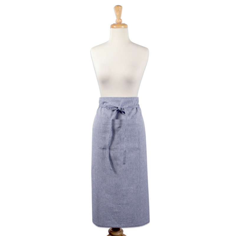 Tablier de cuisine Bistro Kristina, Bleu Chambray