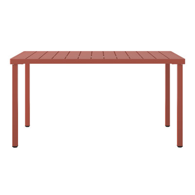 59"×35.4" Outdoor Metal Rectangular Dining Table