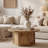 31.5" Solid Wood Round Coffee Table