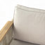 Fauteuil club d'extérieur en bois d'acacia