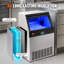 Machine à glaçons commerciale VEVOR, 200 lb / 24 heures avec capacité de rangement de 66 lb