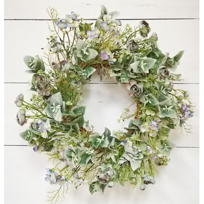 Couronne rose et lilas 22 po