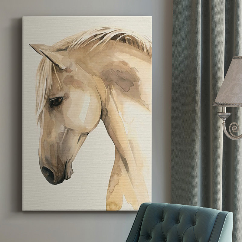 Toile tendue avec châssis Golden Palomino II - prête à être accrochée, H 12 po x l 8 po x P 1 po