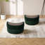 33.5cm Wide Curved Solid Colour Footstool Ottoman with Storage-1008829928