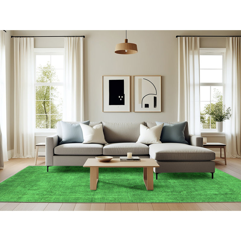 Erikc Washable Oriental Indoor Rug, Rectangle 6' x 9'