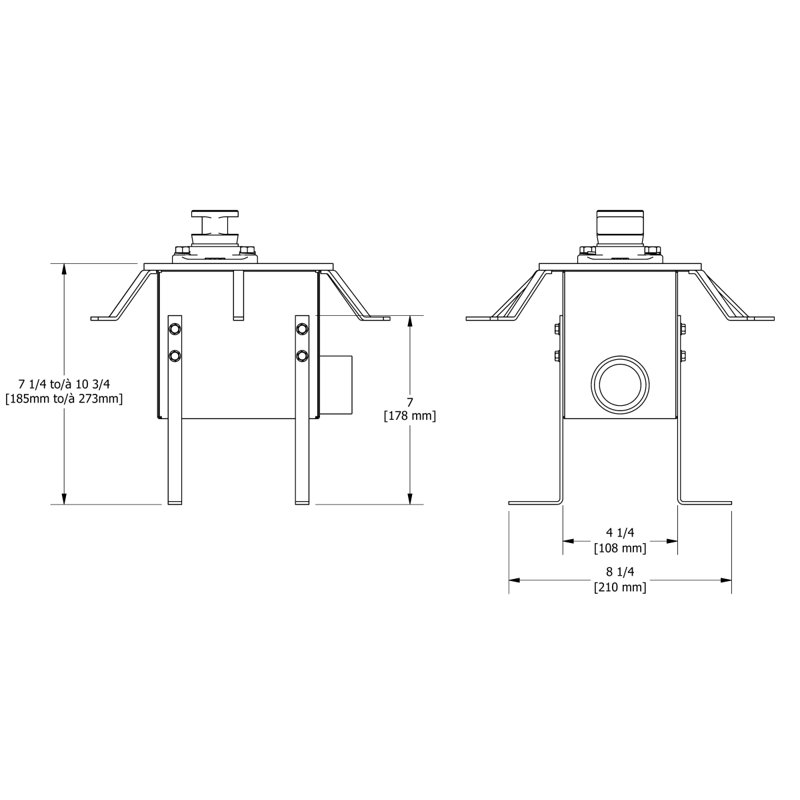 Pieds réglables Riobel pour valve brute RHBX