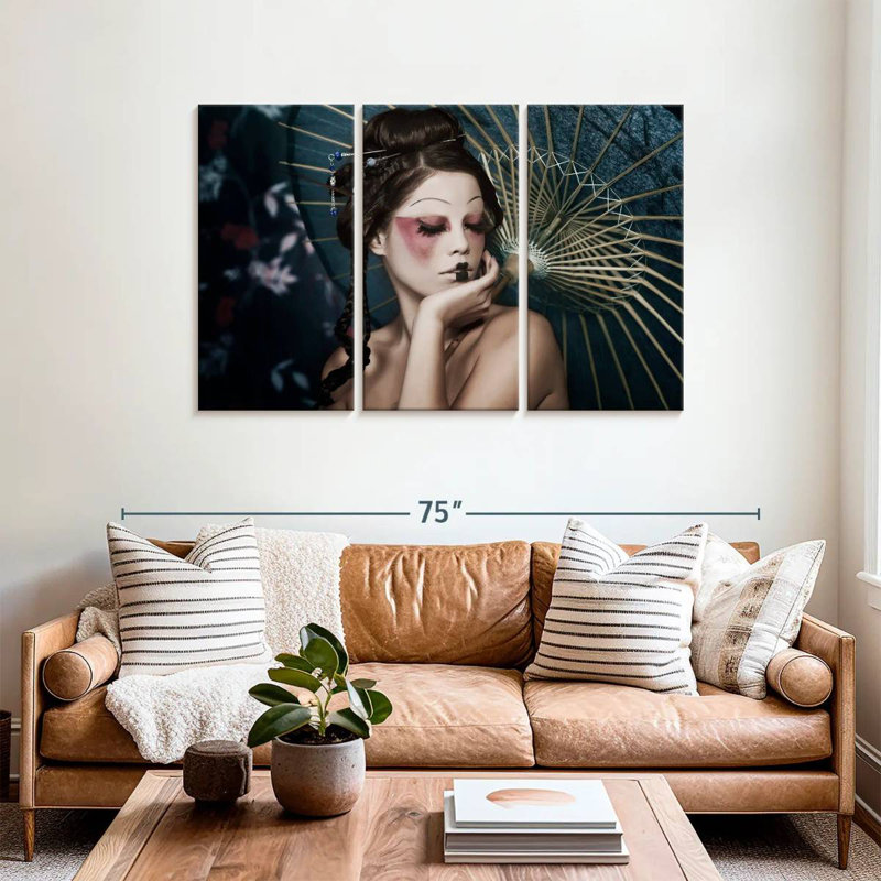 Maquillage de la Shisworth moderne Geisha, H 24 po x l 38 po