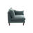 Contemporary 5Pcs Modular Sectional Set One Arm Chairs Armless Chair Ottoman L-Shaped Sectional Mineral Morgan Fabric-986343599