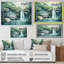 «Waterfall Cliff Scenery Magic» sur toile-1167794334-1167794311