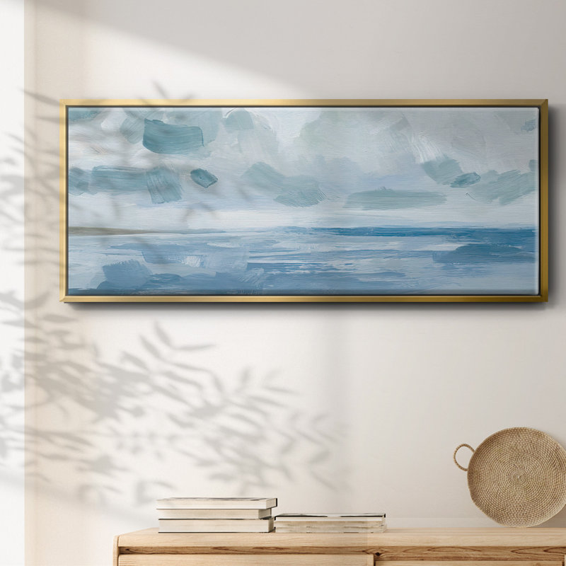 Calm Seascape I- Framed Canvas