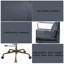 Chaise de bureau en cuir fleur de qualité supérieure avec support ergonomique, pivotant sur 360 ° et réglable en hauteur pour un confort qui dure toute la journée.