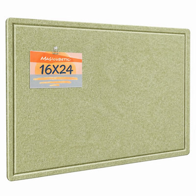 Babillard magnétique en feutre pour mur mural 24 po x 15 po MAGICUBETIC