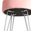 Harbour Housewares Round Velvet Footstools-97771055-97771058