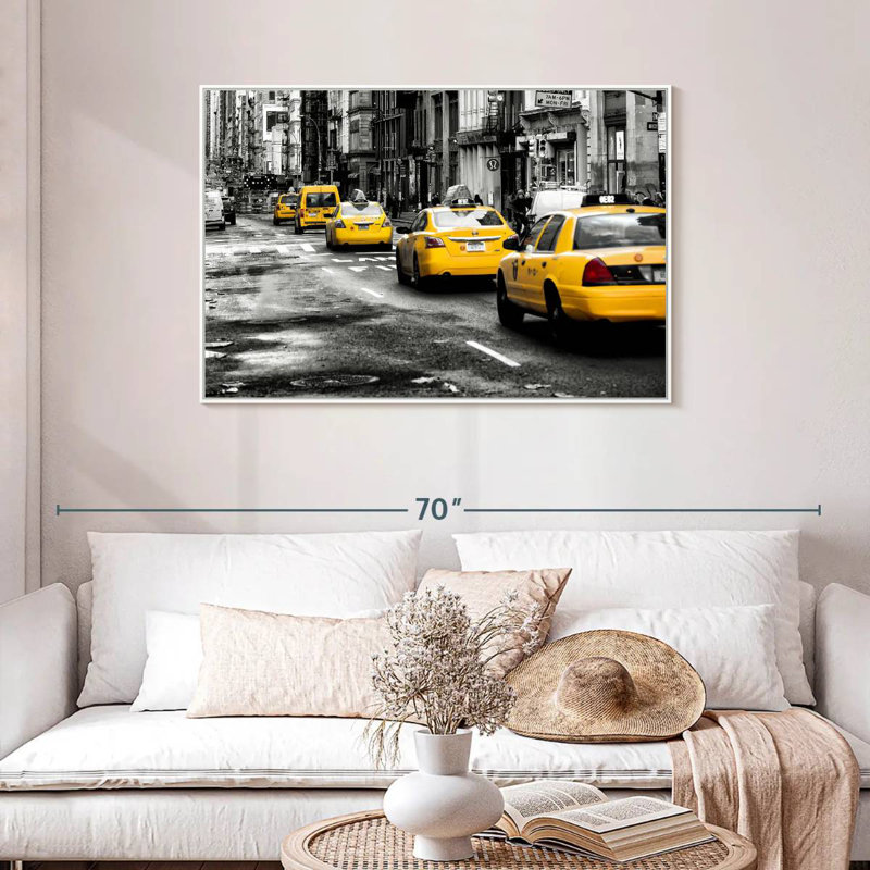 401 Broadway Pop, Floating Frame White, 43" X 29"