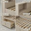 Storage Daybed Farmhouse Style - Full Size Bed Frame with Shelves & Drawers, Antique White-1789169052