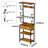 24"W Hall Tree with Helmet Racks, Drawers, Open Shelves and Hooks for Entryway