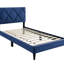 Lit avec tête de lit réglable 1pc, meubles de chambre à coucher en velours pour les jeunes, cadre de lit-1872152714-1872152716