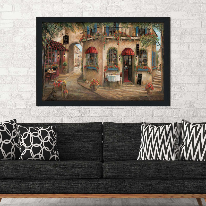 " Ginos Pizzaria " by Ruane Manning, 21.5" H x 27.5" W x 0.75" D