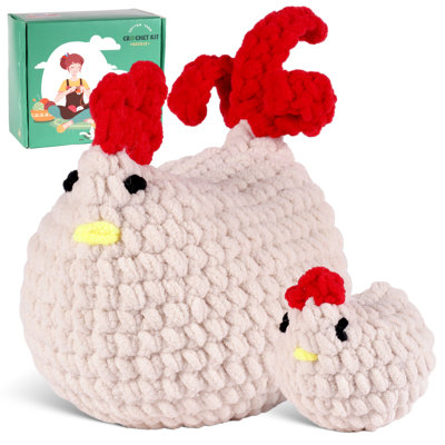 Poule et poulet Amigurumi DIY Kit au crochet Wizardi F07N8-M147
