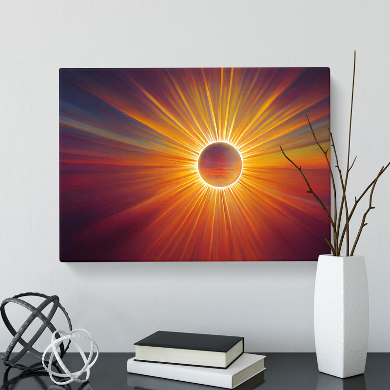 The Rising Sunset Vol.4 Abstract - Wrapped Canvas, 50cm H x 76cm W x 3cm D