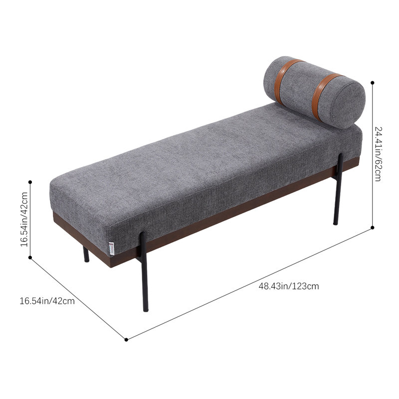 Velvet Upholstered Bench