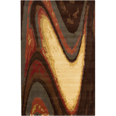 Blason Brown Area Rug
