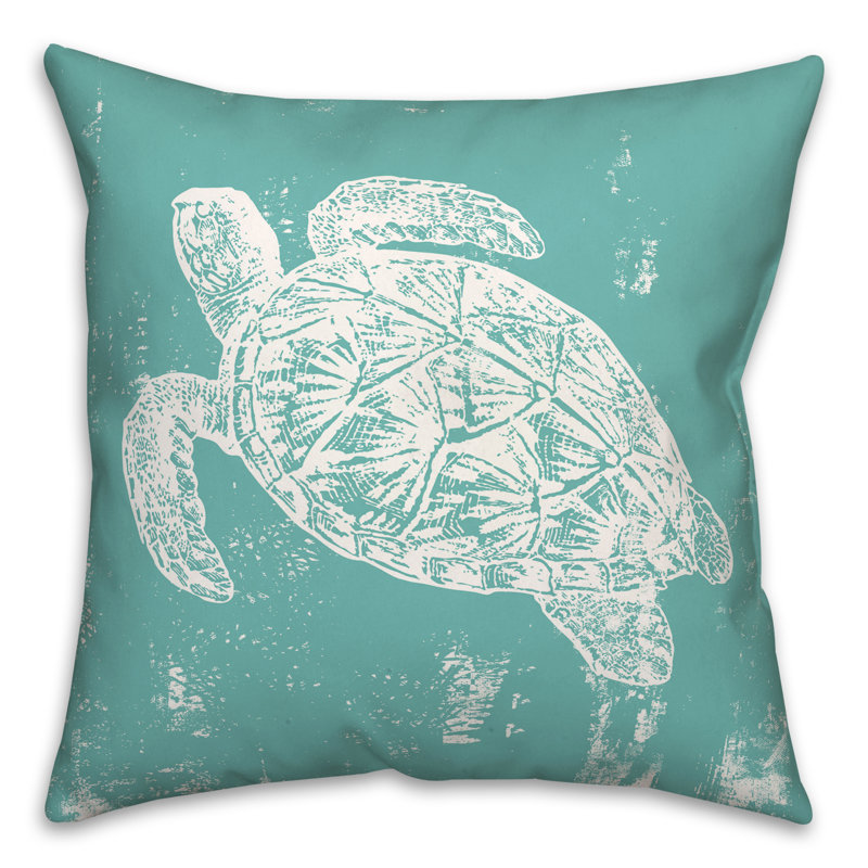  Housse et insert de coussin carré Stamp Stamp, Sarcelle
