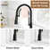 Spring Neck Standard Kitchen Faucet with Dual-Function spray head and Deck Plate