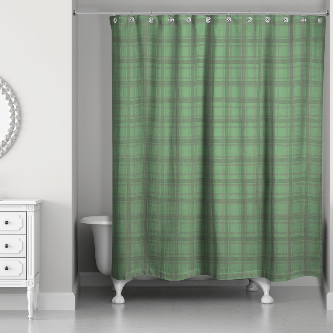 Dawsey Plaid Shower Curtain The Holiday Aisle®