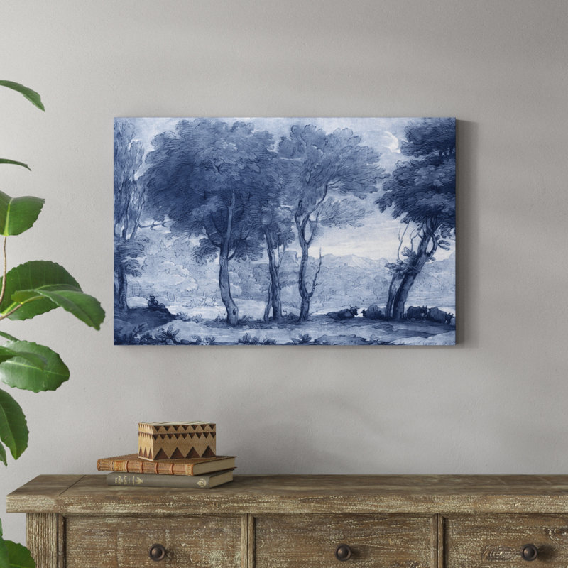 «Pastoral Toile I», peinture sur toile, H 24 po x l 36 po