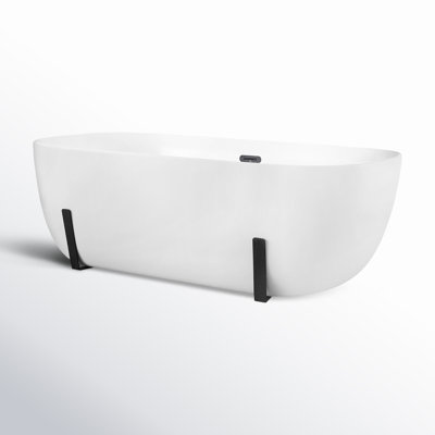 63'' Soaking Acrylic Bathtub