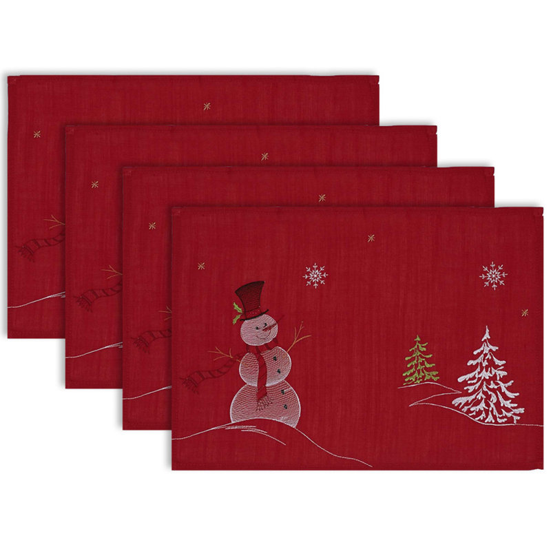 Ensemble de napperons 4 pièces Mccardle Merry Christmas Kitchen
