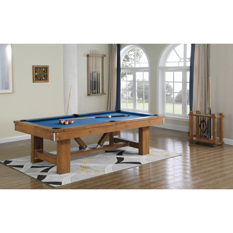 Willow Bend Slate Pool Table with Professional Installation Included, Academy Blue, 7', Yes