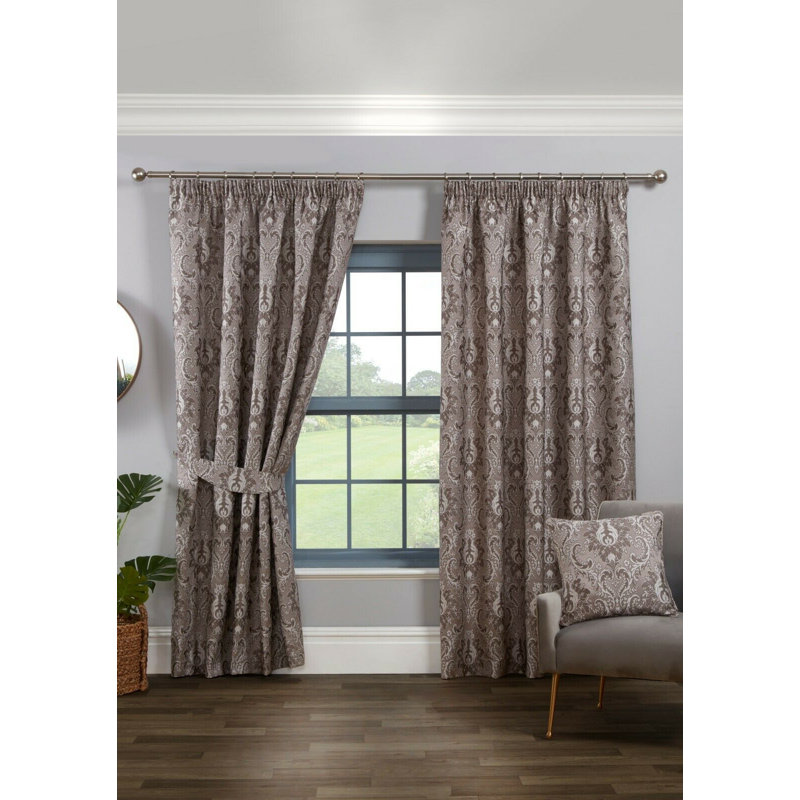 Cadnite Room Darkening Curtain Pair, Charcoal, 117 W x 183 D cm