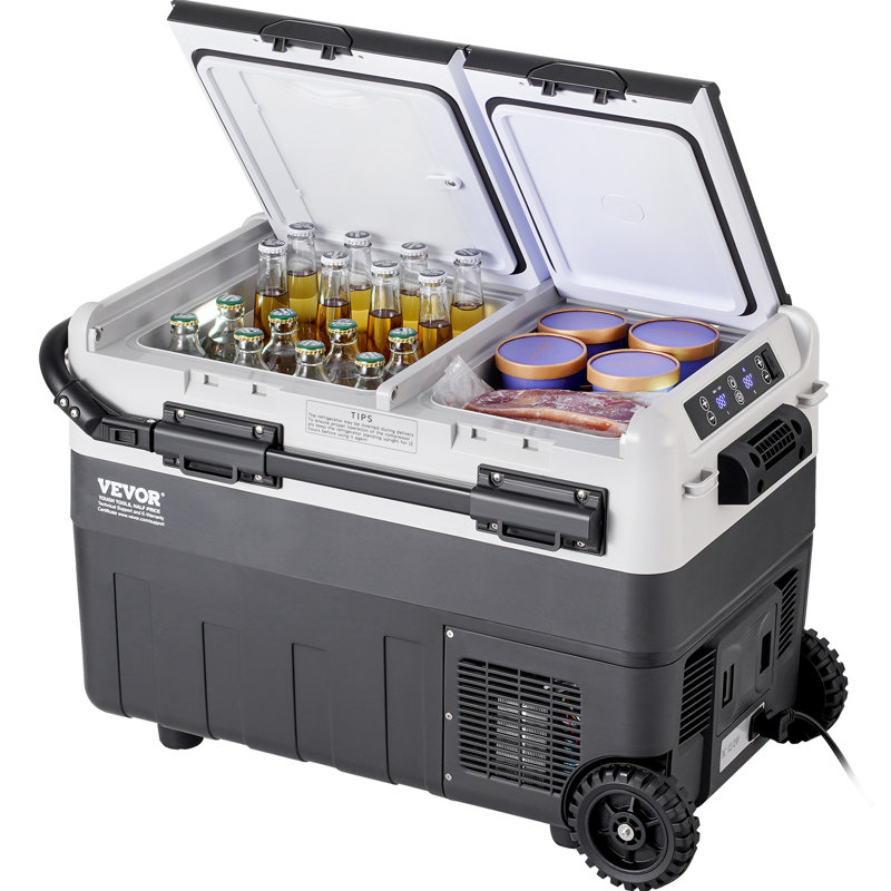 Portable Car Refrigerator Freezer Compressor 40 L Dual Zone for Car Home